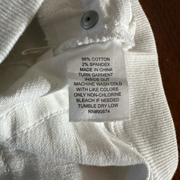 Jeans Skinny White Size 4 NWOT Boston Proper - Picture 7 of 7